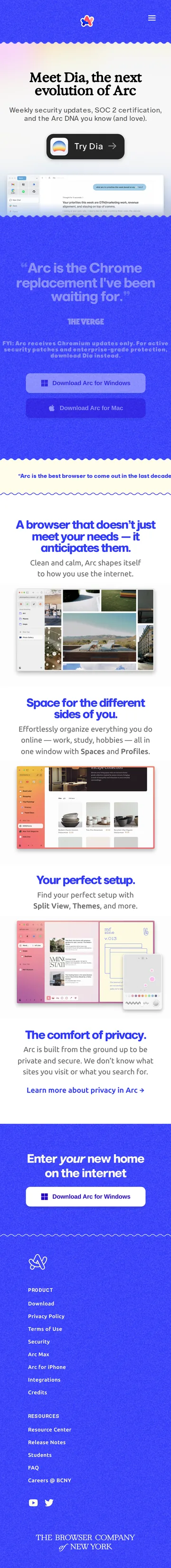 Arc — mobile